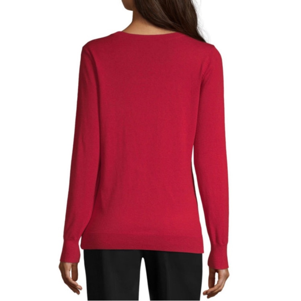 NWT Worthington V-Neck L/S Lightweight Sweater - Picture 3 of 4